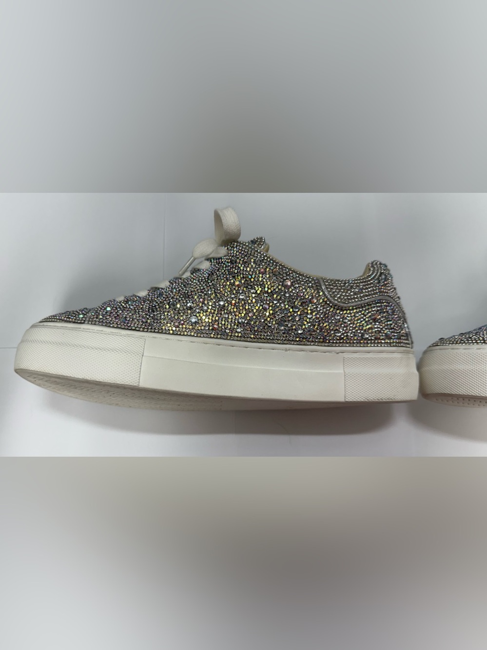 Betsey Johnson SB-SIDNY Rhinestone Sneakers Women’s 9 Crystal Bling Shoes - Picture 10 of 16